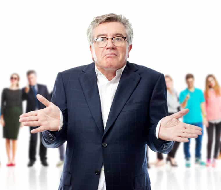 man shrugging - PayReel