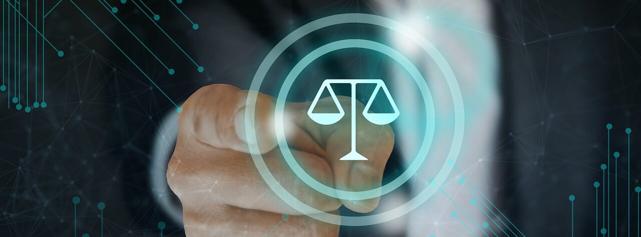 Scales of justice graphic